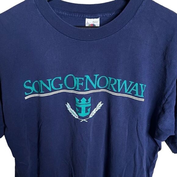 Vintage Song of Norway Cruise Ship Single Stitch T Shirt Large - Picture 2 of 4